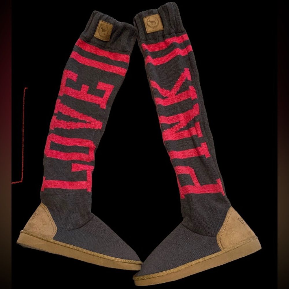 RARE Victoria Secret Pink Mukluks boots